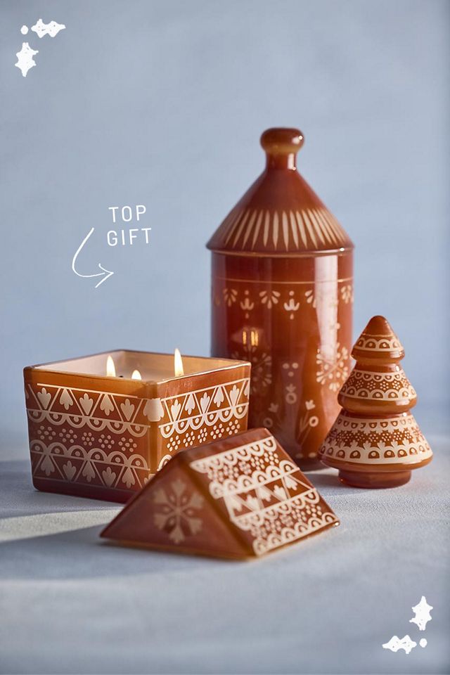 Gingerbread Tower Glass Candle, Peppermint Biscotti #2