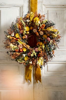 Golden Forest Dried Wreath