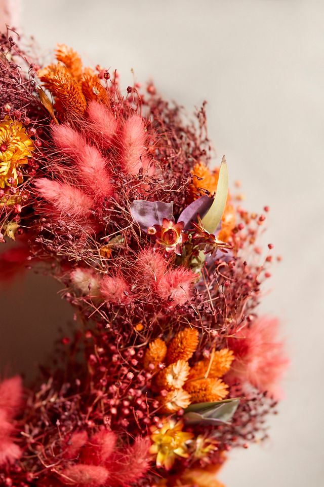 Terracotta Dutch Florals Dried Wreath #2