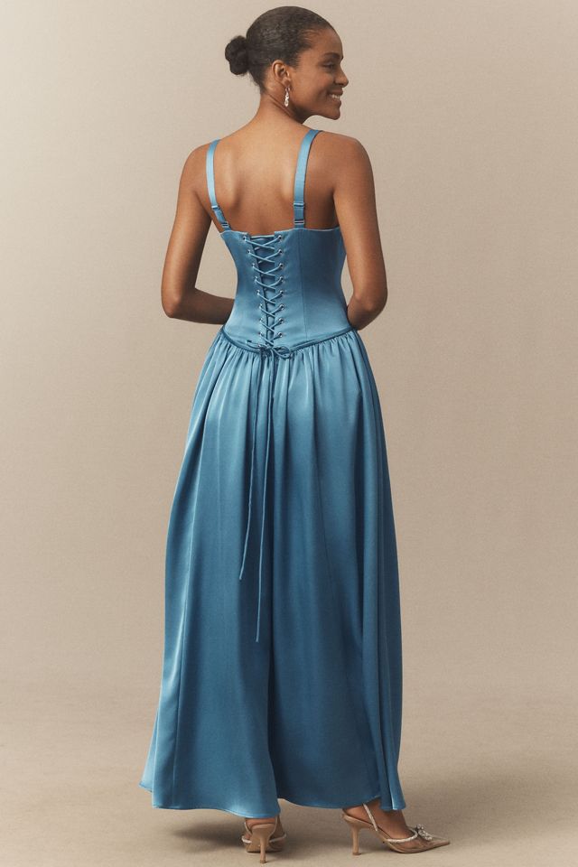 rose gold a line dress 241M2743 Long Sleeves V-Line Off-Shoulder Rose Gold Column Evening Dress main image 1