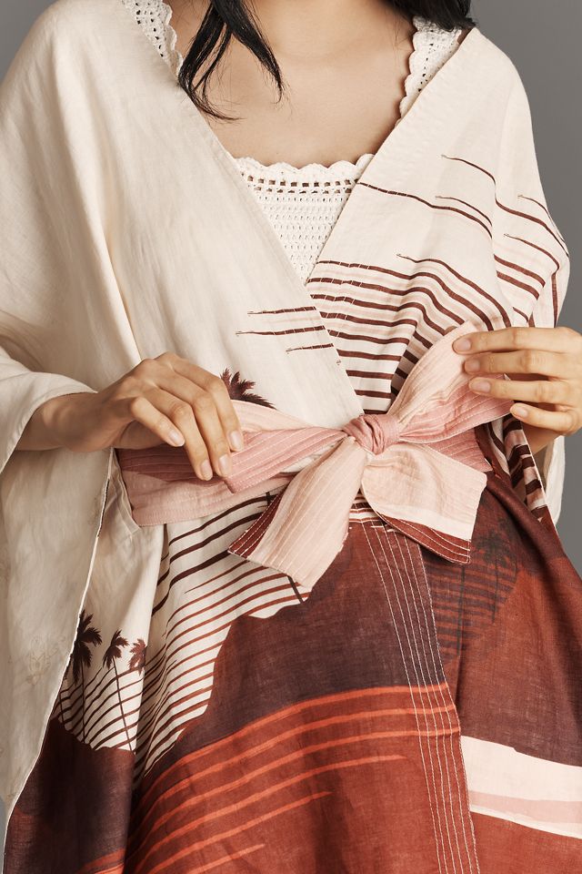 Juan de Dios Cavalo Linen Reversible Poncho #3