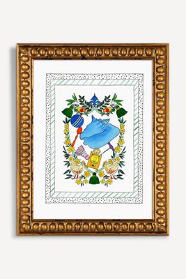 Ornaments In Green Crest Wall Art