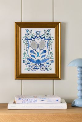 Heraldic Crest In Celebration of Tennis In the Summer Wall Art