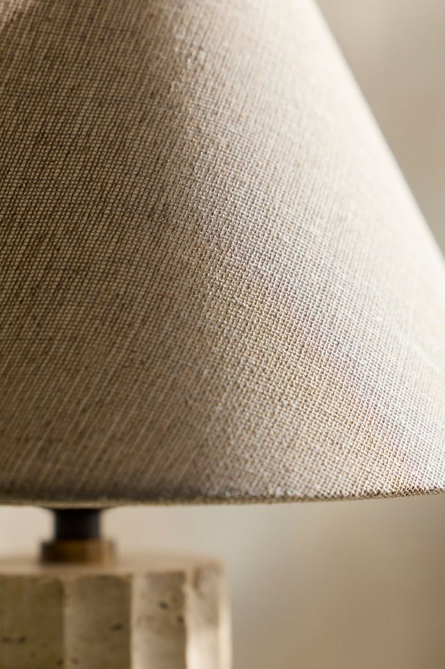 Travertine Table Lamp #3