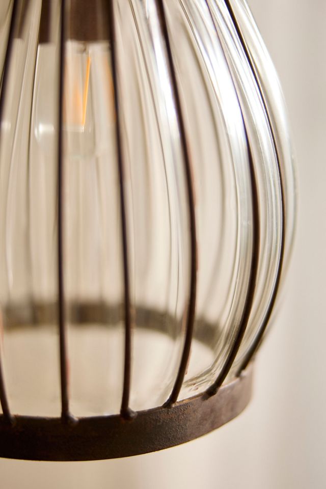 Striped Iron Pendant Light #2