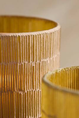 Terrain Lined Mosaic Votive Holder In Neutral