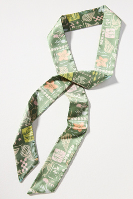 By Anthropologie Bright Icon Printed Hair Scarf