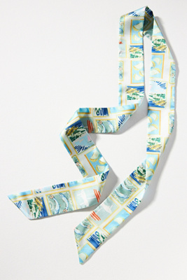 By Anthropologie Bright Icon Printed Hair Scarf