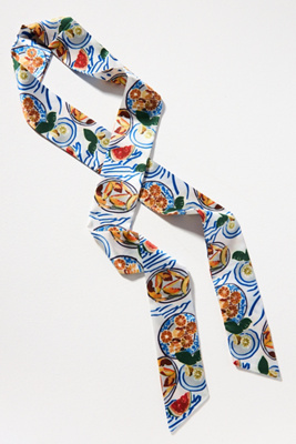 By Anthropologie Bright Icon Printed Hair Scarf