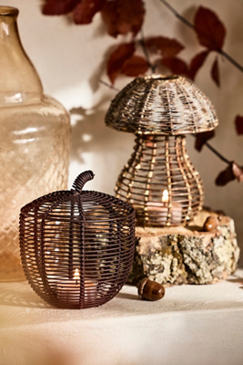 Terrain Woven Metal Forest Votive Holders, Set Of 2 In Multi