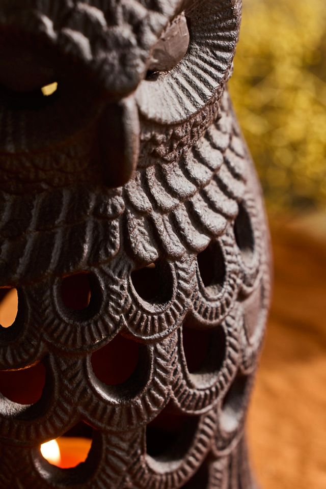 Cast Iron Owl Lantern #2