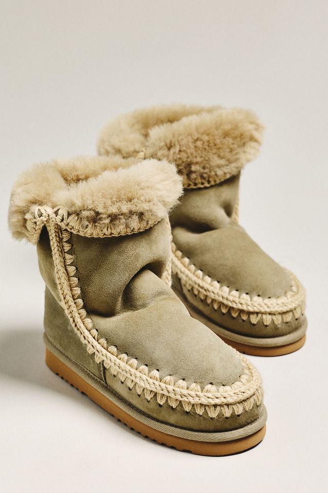 MOU Stitched Detail Sheepskin Boots #1
