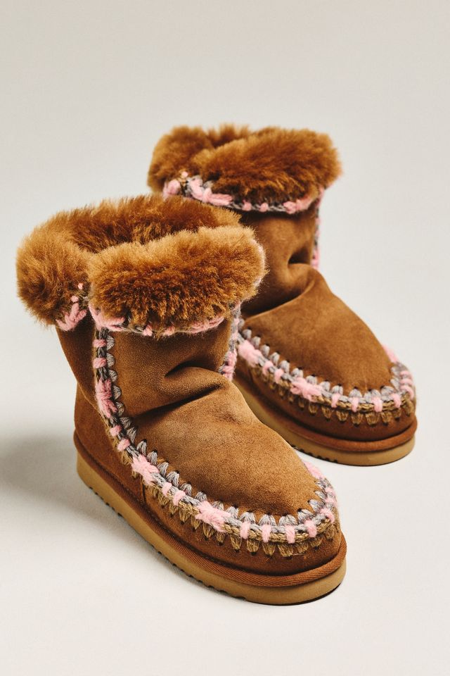 MOU Stitched Detail Sheepskin Boots #1