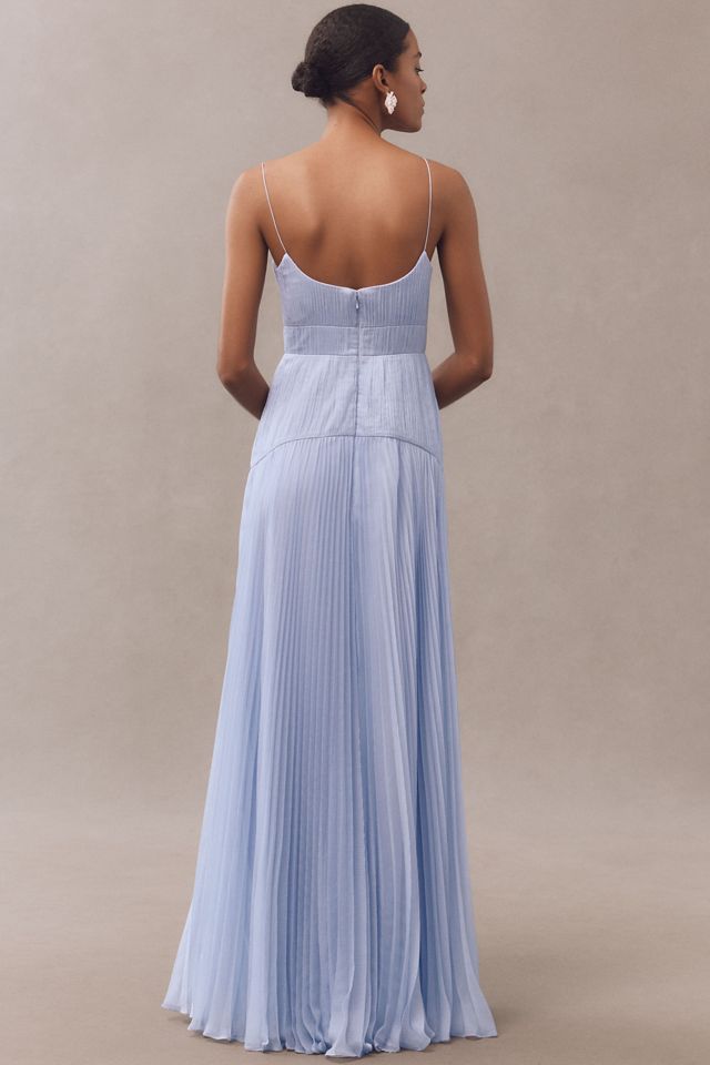 AMUR Saylor Sleeveless Pleated A-Line Maxi Dress #1