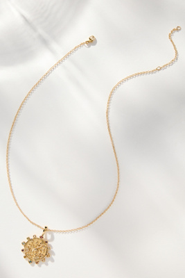 Jane Win Hope Petite Embellished Coin Necklace
