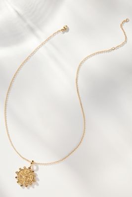 Jane Win Hope Petite Embellished Coin Necklace
