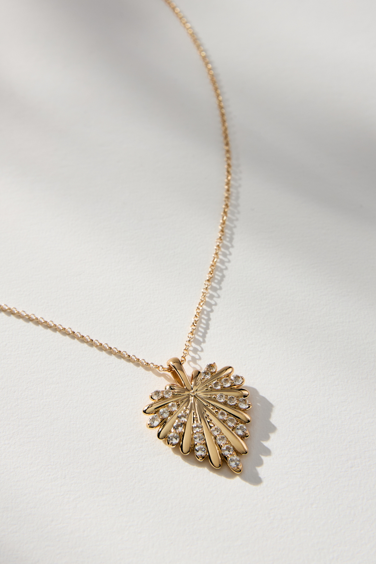 Jane Win Love Petite Embellished Full-Heart Pendant Necklace