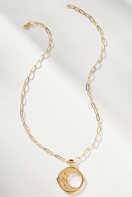 ★MIDNIGHT MOMENT.★ vintage coin chain necklace Midnight Coin Necklace | Anthropologie