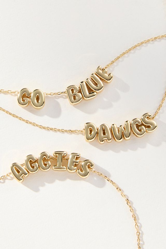 BaubleBar College Slogan Bubble Necklace #1