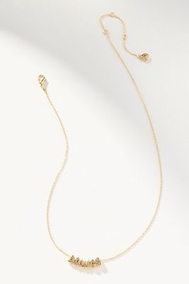 BaubleBar College Slogan Bubble Necklace