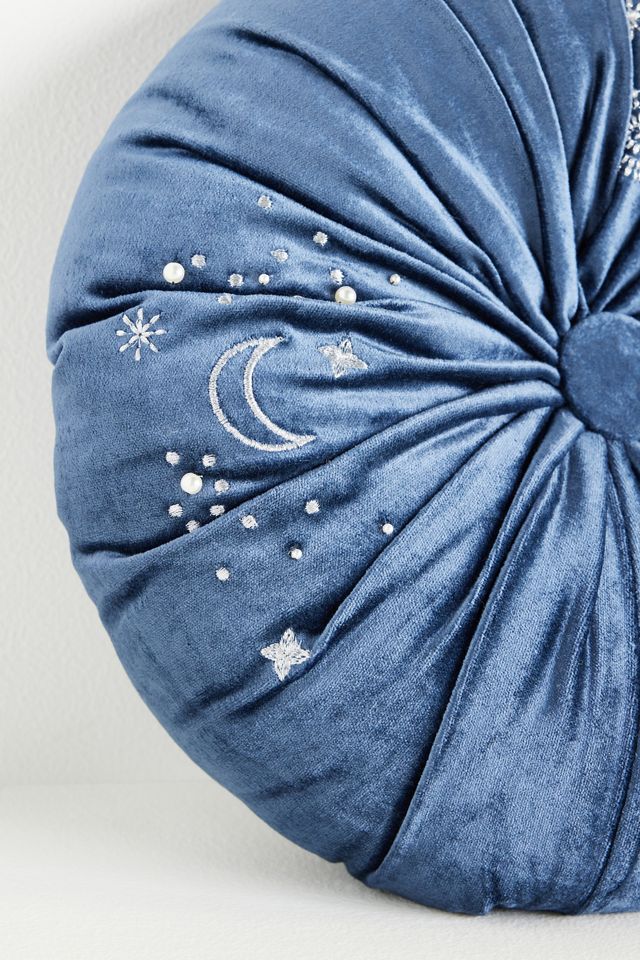 Clara Embroidered Velvet Pillow