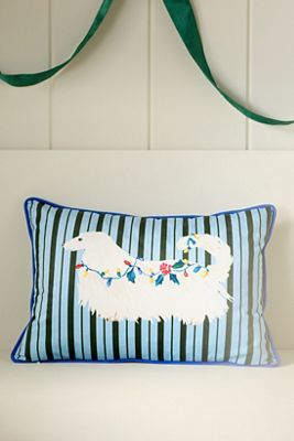 Kitschy Animal Velvet Printed Pillow