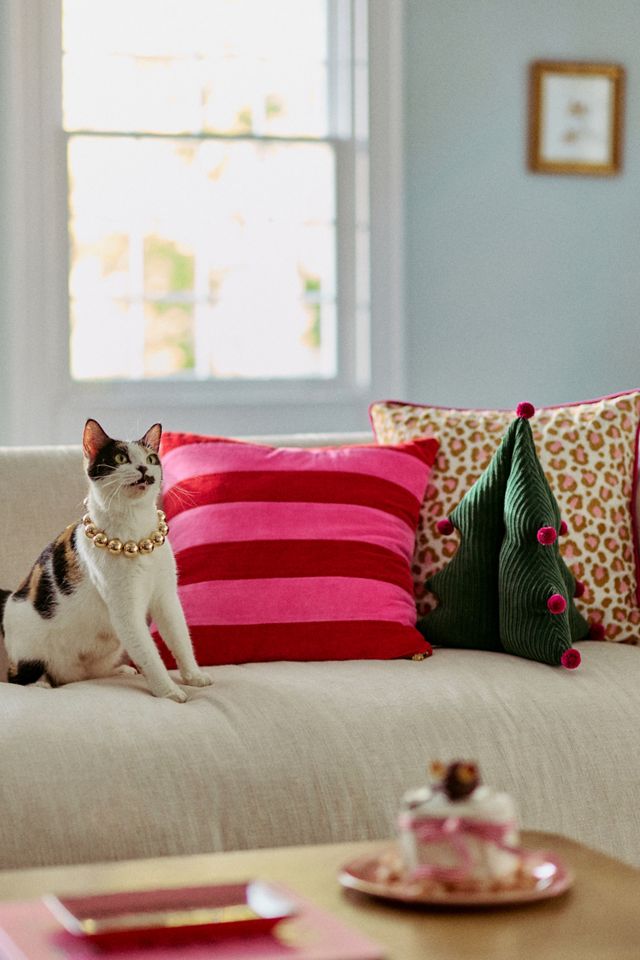 Ruthie Cotton Embroidered Leopard Pillow #4