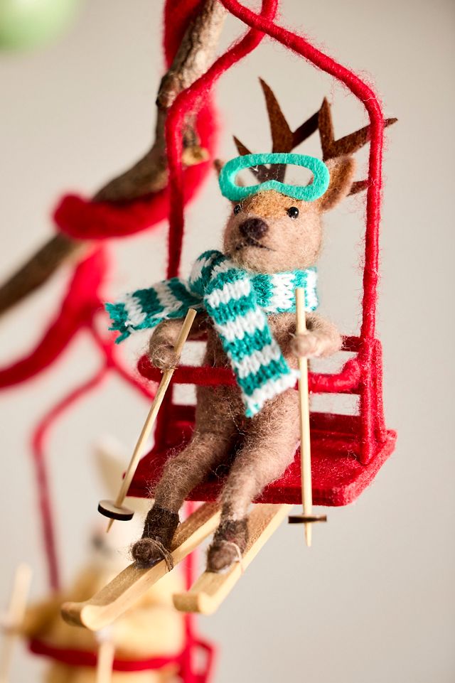Ski Lift Felt Critter Garland, 72” #1