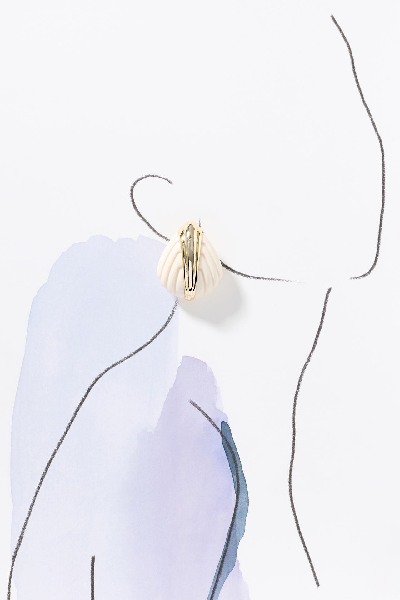 Ronny Kobo Aster Shell Post Earrings