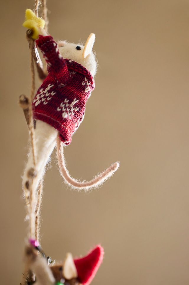 Merry Mice Felt Critter Scene