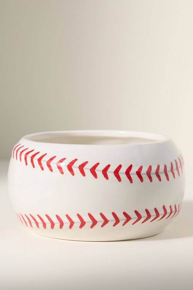 Baseball Bowl & Bat Platter Porcelain Serving Set #2