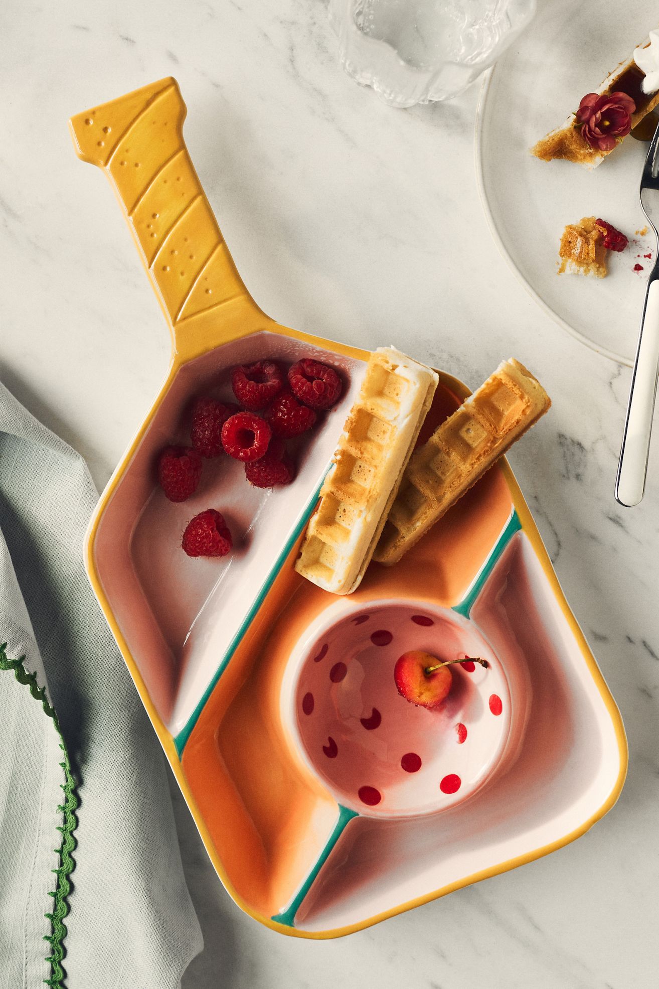 Pickleball Paddle Chip & Dip Porcelain Platter - Pickleball, Standard, One Size