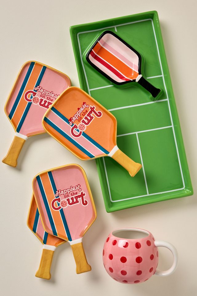 Tennis Court Chip & Dip Serving Platter #2