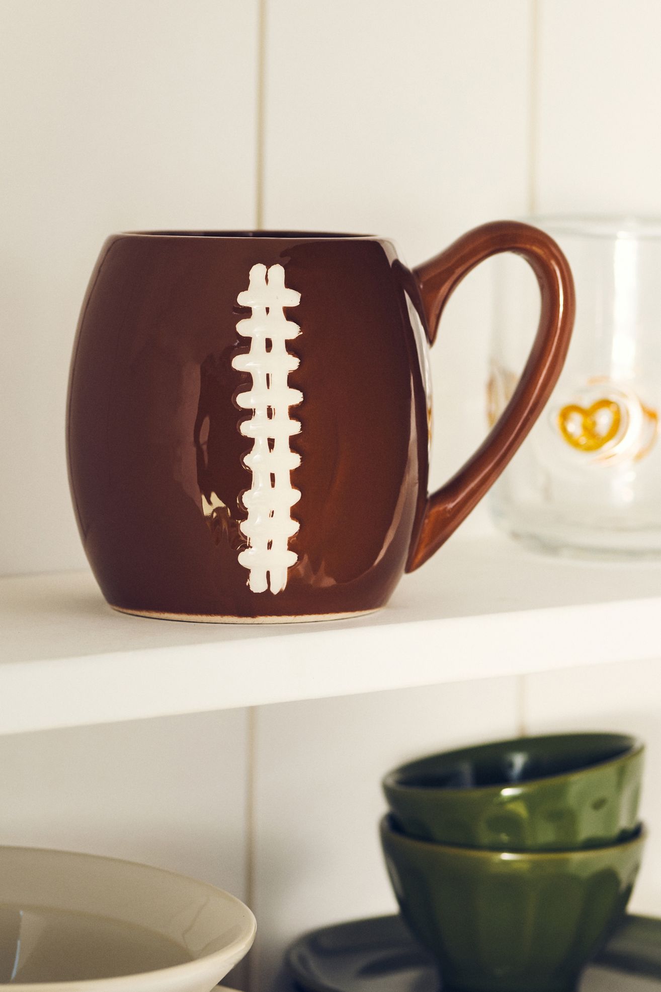 Porcelain Sports Mug - Football, Standard, One Size