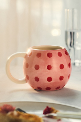 Anthropologie Porcelain Sports Mug In Multi