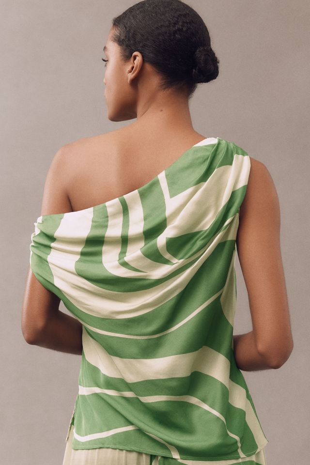 DIARRABLU Alba One-Shoulder Ruched Top #1
