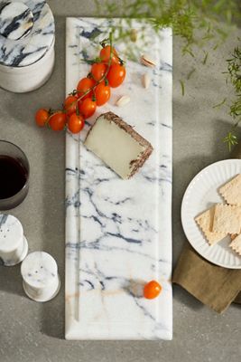 Smoky White Marble Serving Board