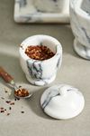 Smoky White Marble Jar