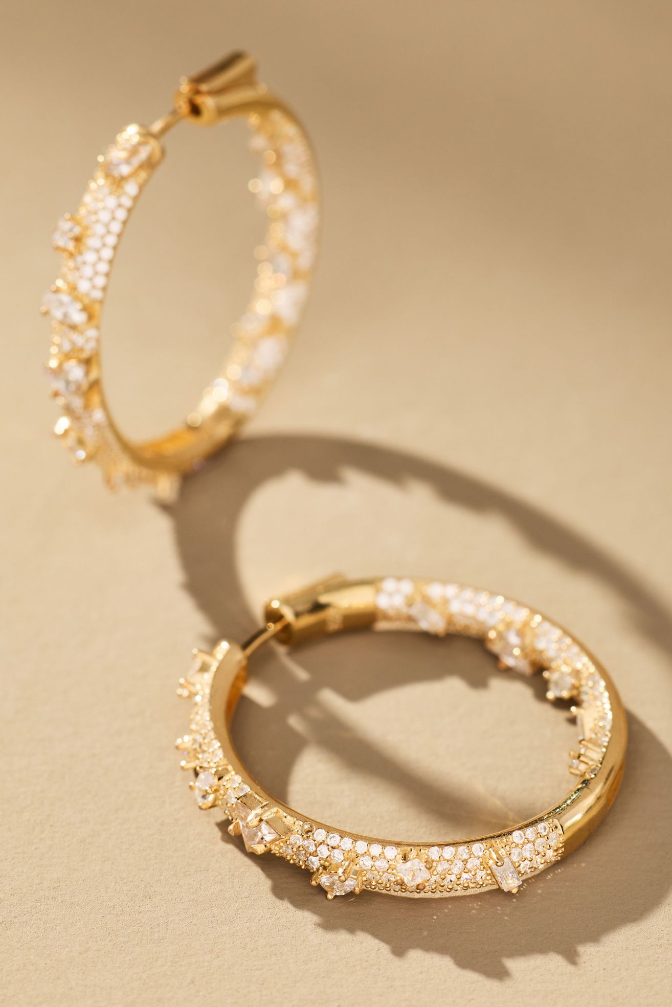 Nickho Rey Electric Hoop Earrings - Gold, One Size
