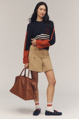 Aota Faux-Leather Weekender Bag
