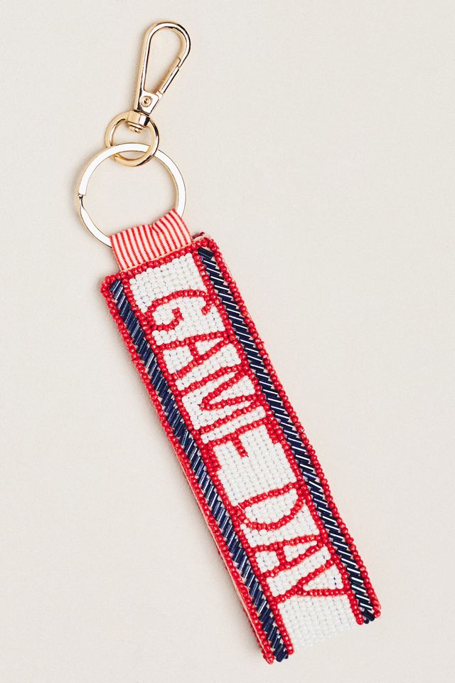 Beaded Game Day Bag Charm #1
