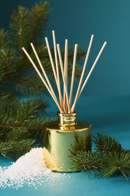 Thymes Frasier Fir Petite Gilded Reed Diffuser In Multi
