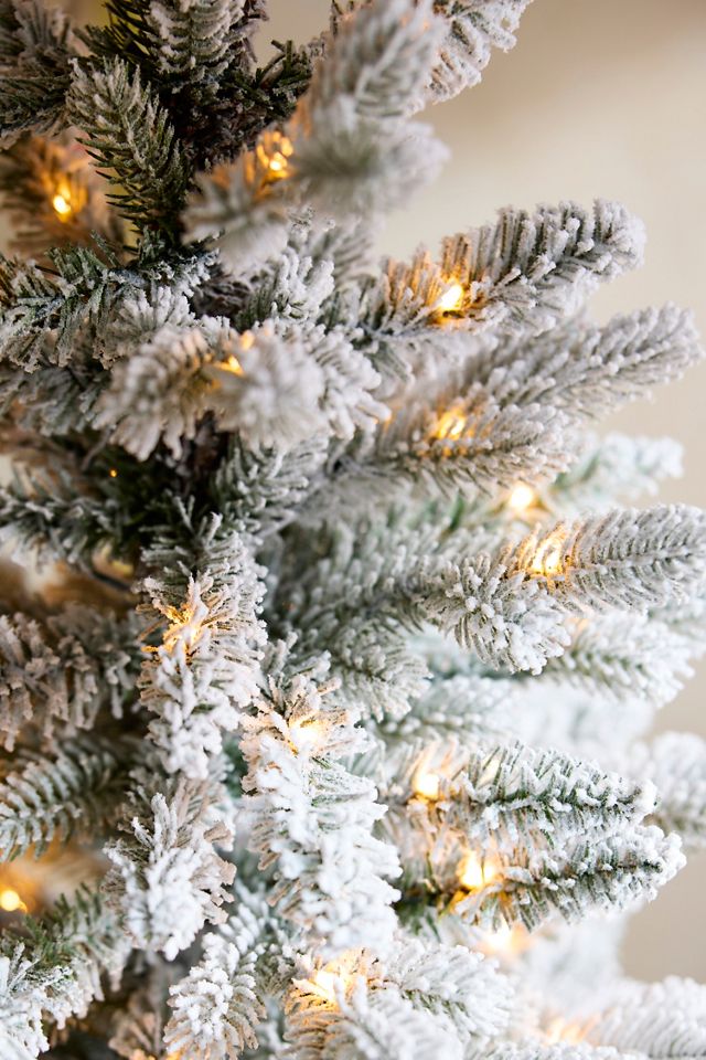 Faux Twinkling Pre-Lit Snowy Norway Spruce, Mini #1