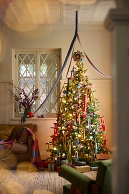 Faux Pre-Lit Crystal Berry Spruce Tree, 7’