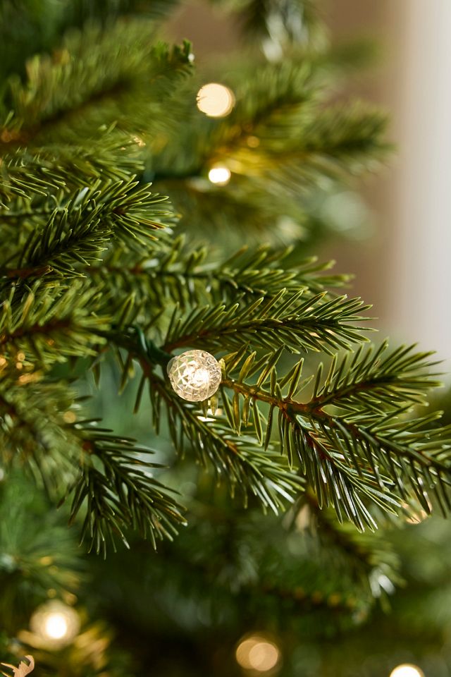 Faux Pre-Lit Crystal Berry Spruce Tree, 7’ #1