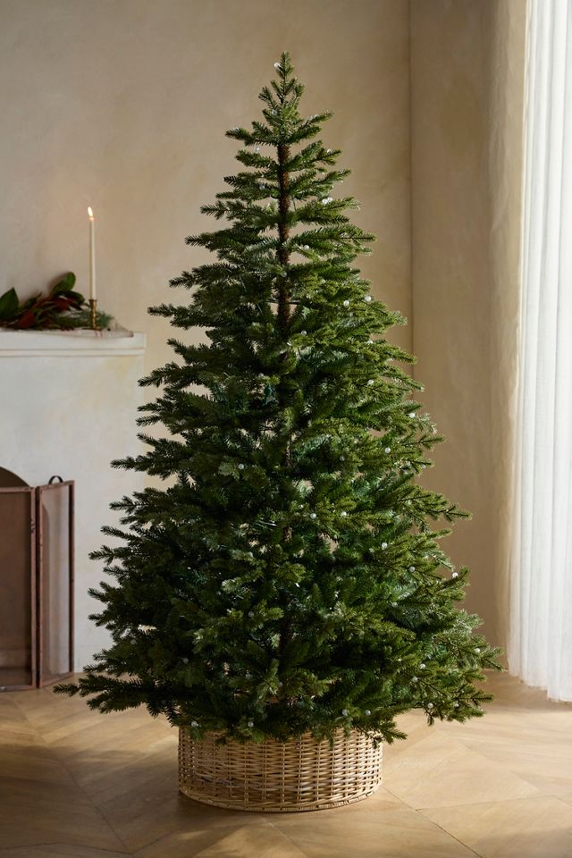 Faux Pre-Lit Crystal Berry Spruce Tree, 7’ #3
