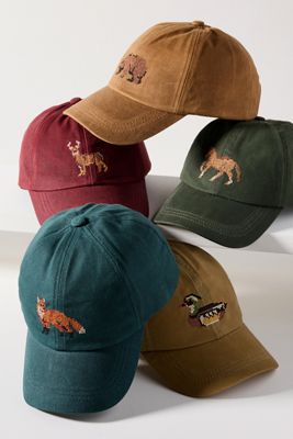 Needlepoint Icon Waxed Canvas Baseball Cap