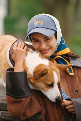 Needlepoint Icon Waxed Canvas Baseball Cap product page