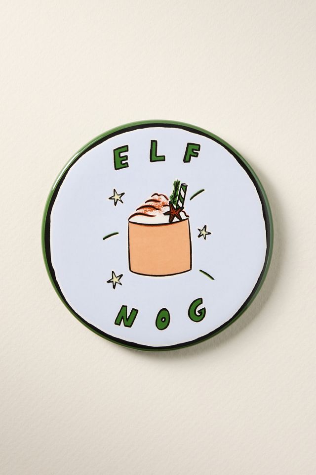 Nephthys Illustrated Elf Nog Coaster #1