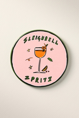 Nephthys Illustrated Elf Nog Coaster In Pink